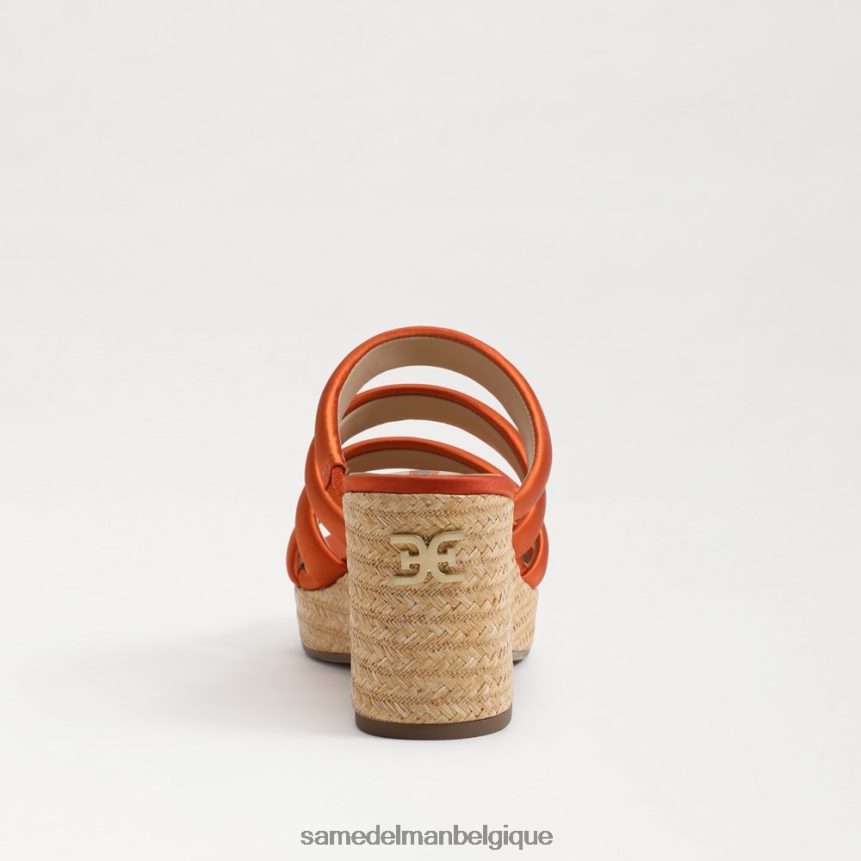 talon compensé yuki Sam Edelman femmes orange de Californie JZ0XZ0684 chaussure