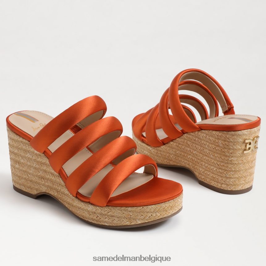 talon compensé yuki Sam Edelman femmes orange de Californie JZ0XZ0684 chaussure