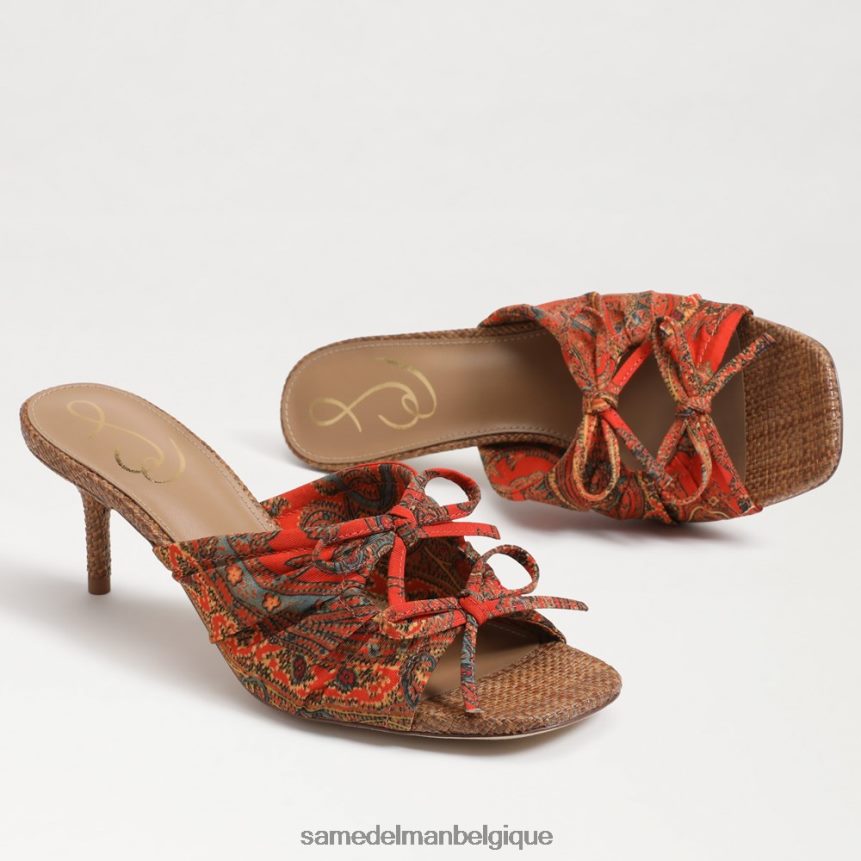 talon à lanières pia Sam Edelman femmes coquelicot orange JZ0XZ0599 chaussure