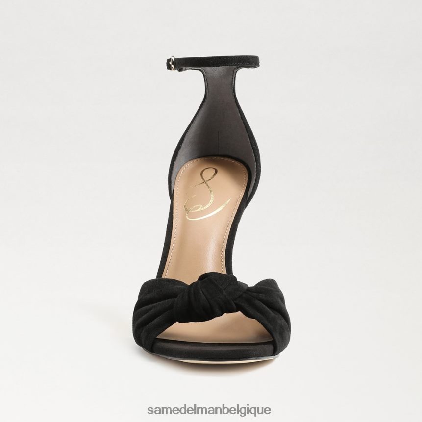 talon ouvert avec bride à la cheville Lucia Sam Edelman femmes Suède noir JZ0XZ0875 chaussure