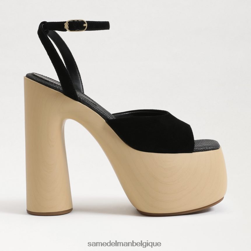 talon plateforme grayson Sam Edelman femmes Suède noir JZ0XZ0668 chaussure