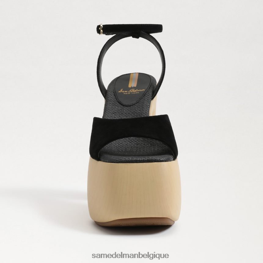 talon plateforme grayson Sam Edelman femmes Suède noir JZ0XZ0668 chaussure
