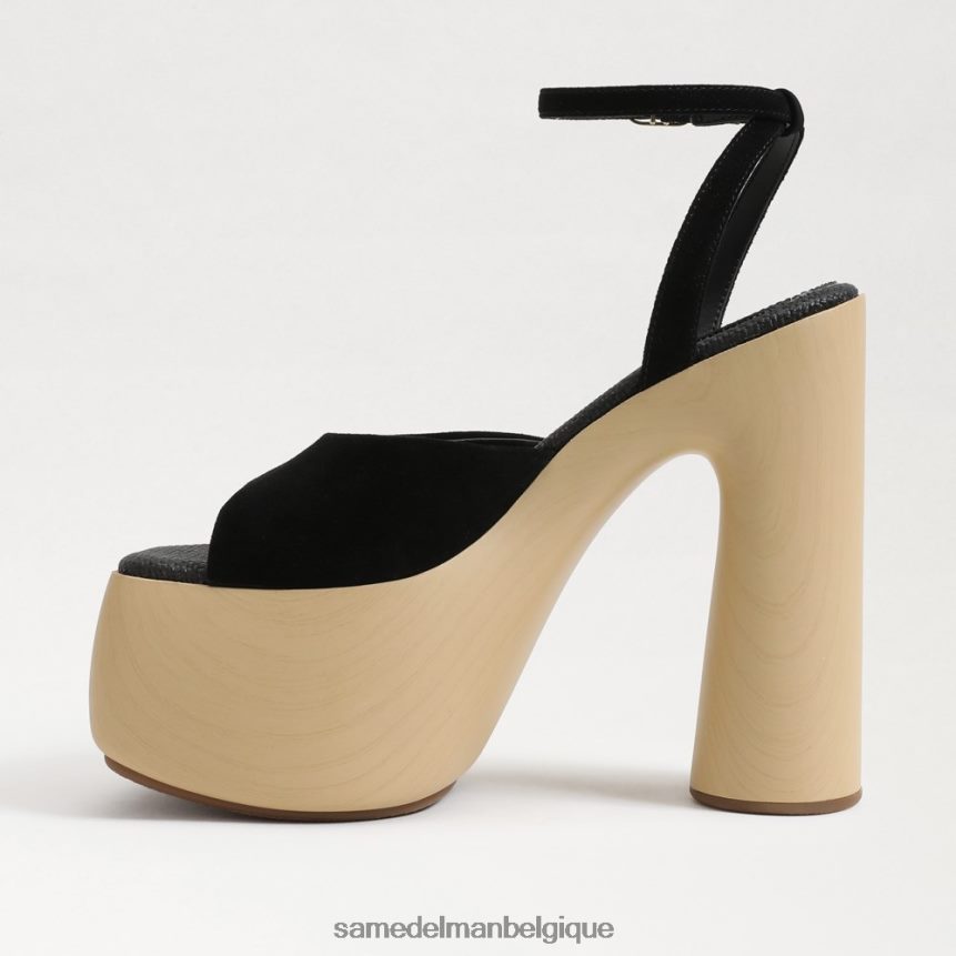 talon plateforme grayson Sam Edelman femmes Suède noir JZ0XZ0668 chaussure