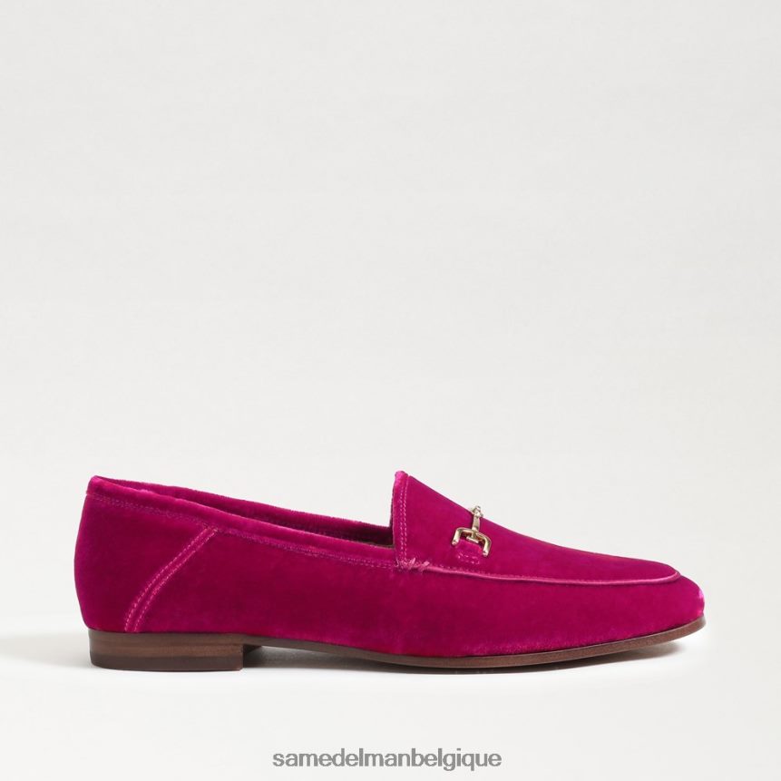 mocassin Loraine Sam Edelman femmes velours framboise JZ0XZ035 chaussure