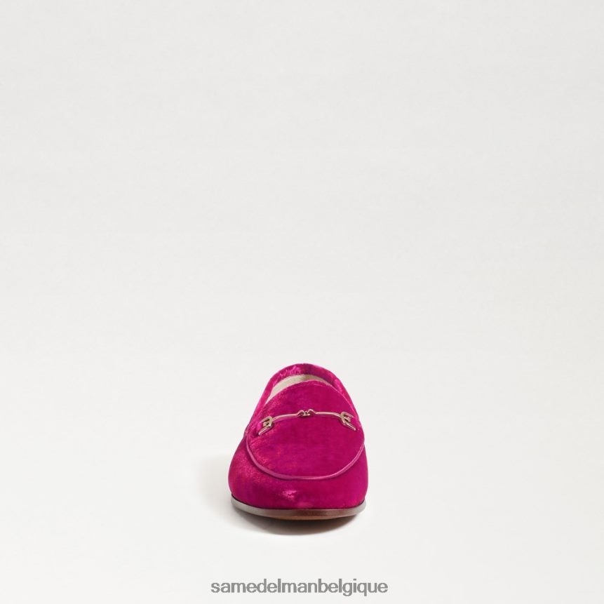 mocassin Loraine Sam Edelman femmes velours framboise JZ0XZ035 chaussure