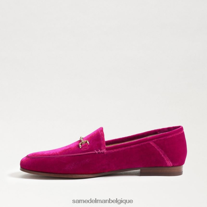 mocassin Loraine Sam Edelman femmes velours framboise JZ0XZ035 chaussure