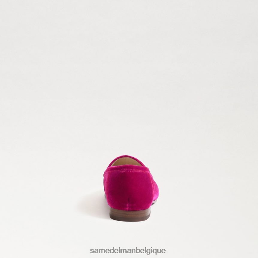mocassin Loraine Sam Edelman femmes velours framboise JZ0XZ035 chaussure