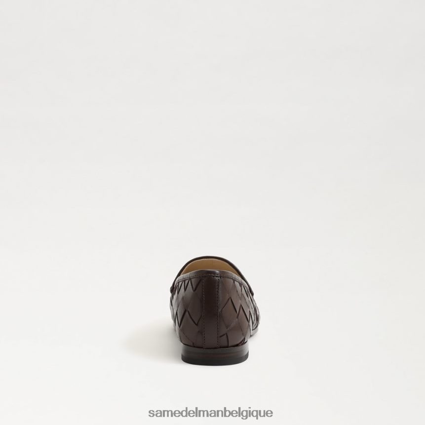 mocassin tressé Loraine Sam Edelman femmes chocolat noir JZ0XZ0516 chaussure