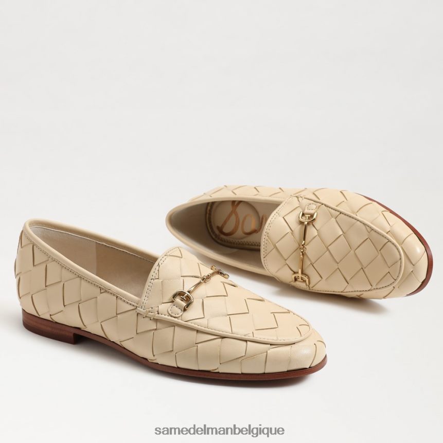 mocassin tressé Loraine Sam Edelman femmes coquille d'oeuf JZ0XZ0517 chaussure