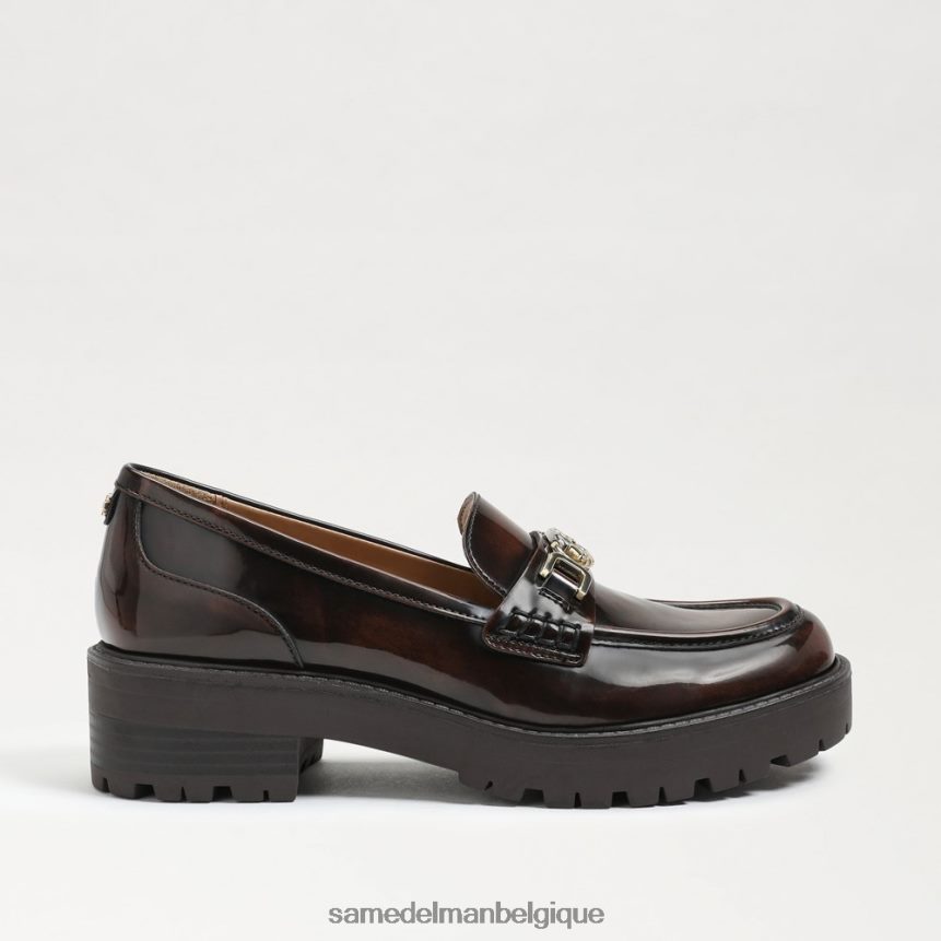 mocassins à semelle crantée teagan Sam Edelman femmes châtaigne JZ0XZ0396 chaussure