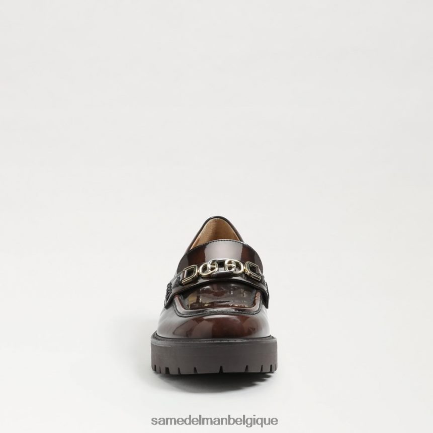 mocassins à semelle crantée teagan Sam Edelman femmes châtaigne JZ0XZ0396 chaussure