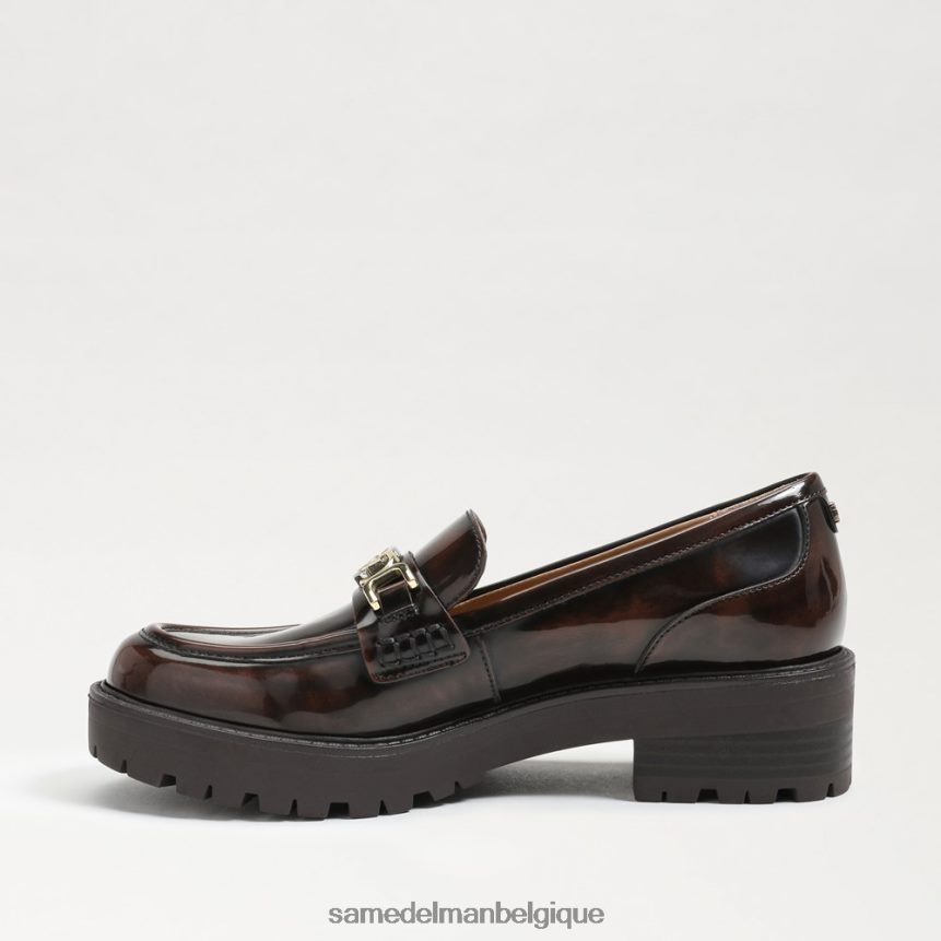 mocassins à semelle crantée teagan Sam Edelman femmes châtaigne JZ0XZ0396 chaussure
