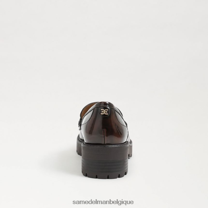 mocassins à semelle crantée teagan Sam Edelman femmes châtaigne JZ0XZ0396 chaussure