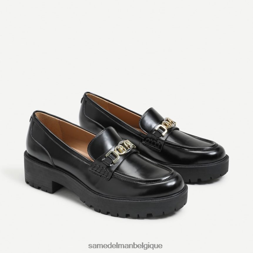 mocassins à semelle crantée teagan Sam Edelman femmes vernis noir JZ0XZ0395 chaussure