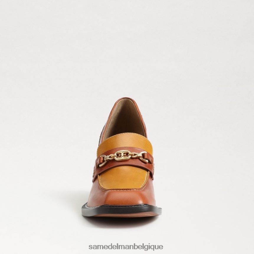 mocassins à talon bloc quincy Sam Edelman femmes brun rouille JZ0XZ0630 chaussure