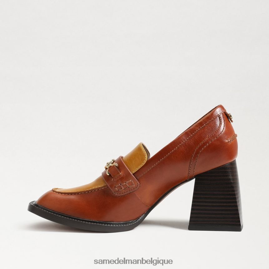 mocassins à talon bloc quincy Sam Edelman femmes brun rouille JZ0XZ0630 chaussure