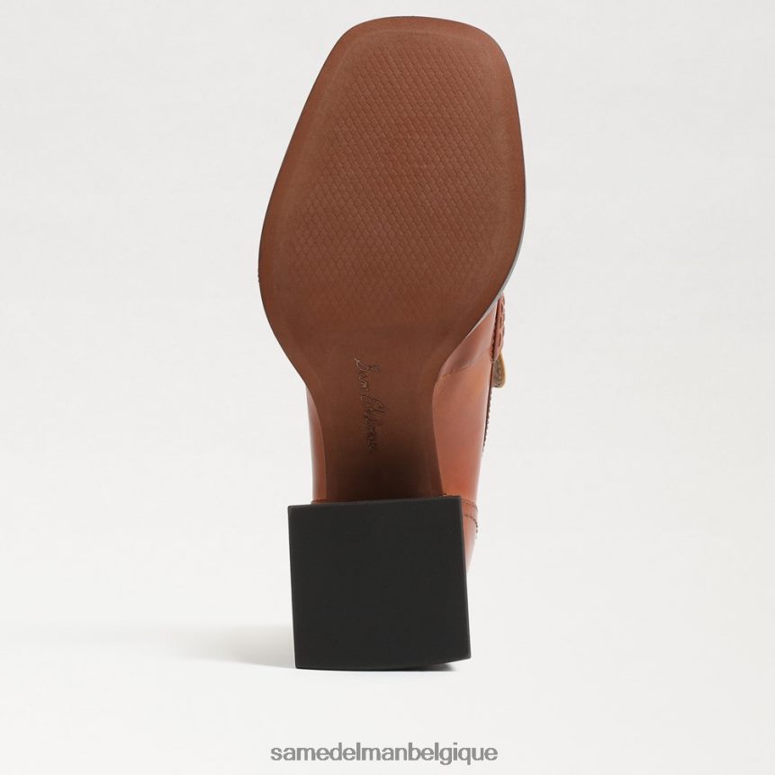 mocassins à talon bloc quincy Sam Edelman femmes brun rouille JZ0XZ0630 chaussure