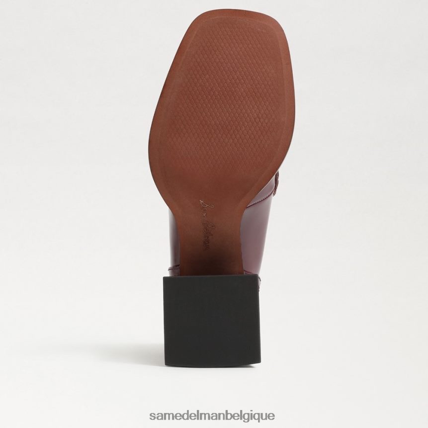 mocassins à talon bloc quincy Sam Edelman femmes syrah/ivoire moderne JZ0XZ0629 chaussure