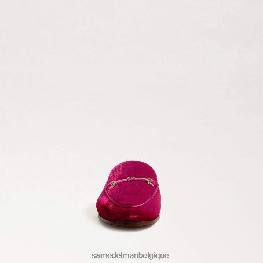 Linnie Bit Mule Sam Edelman femmes velours framboise JZ0XZ074 chaussure