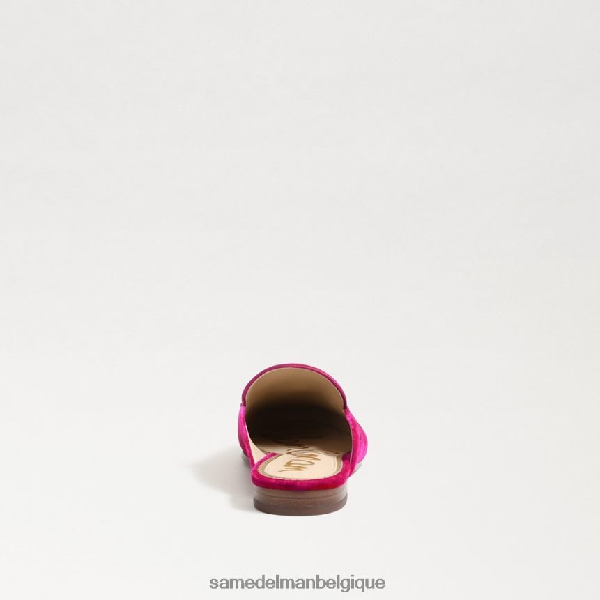 Linnie Bit Mule Sam Edelman femmes velours framboise JZ0XZ074 chaussure