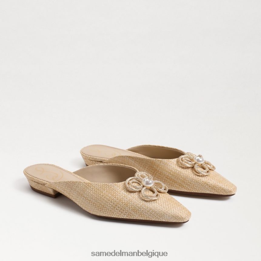 jayden bout pointu plat Sam Edelman femmes hêtre blanchi JZ0XZ0723 chaussure