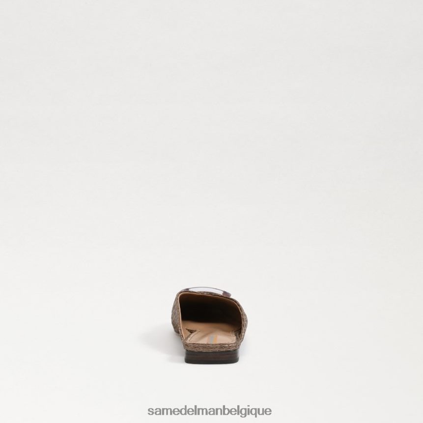 mule à boucle en lin Sam Edelman femmes café JZ0XZ0653 chaussure