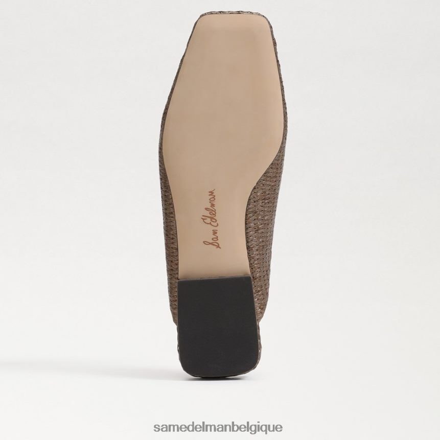mule à boucle en lin Sam Edelman femmes café JZ0XZ0653 chaussure
