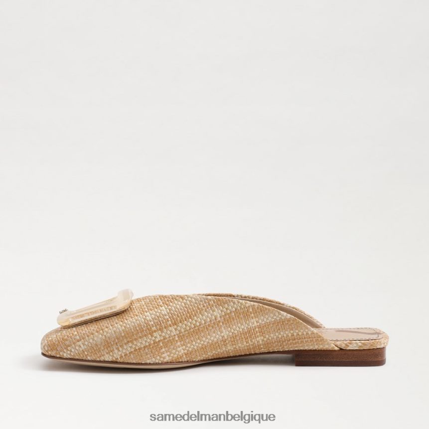 mule à boucle en lin Sam Edelman femmes naturel JZ0XZ0654 chaussure