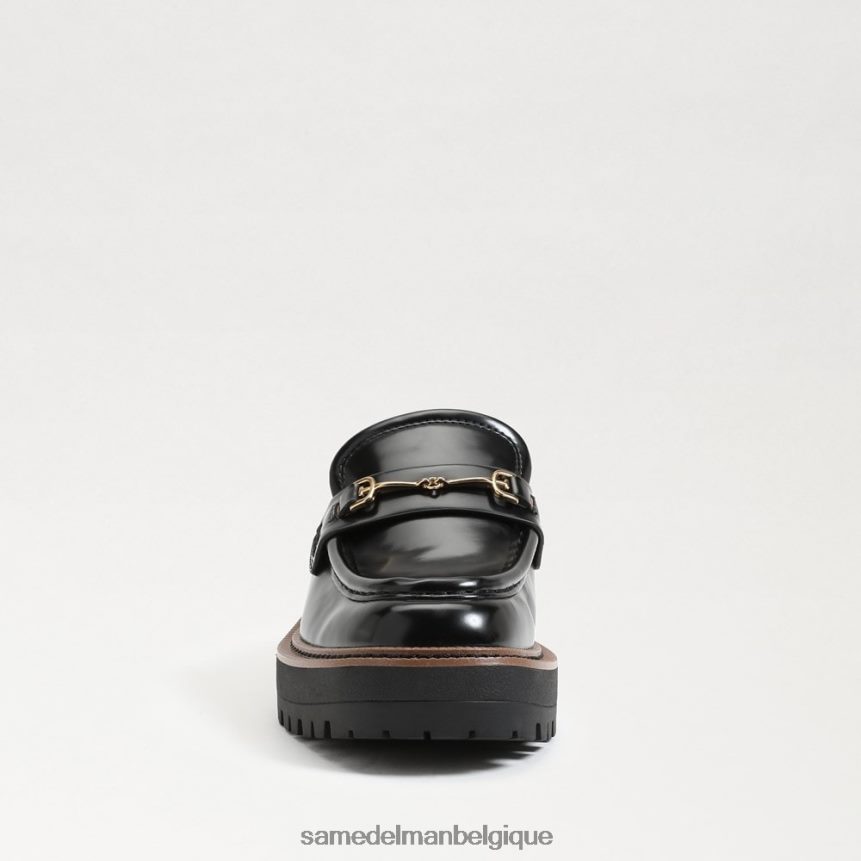 mule à semelle crantée Lennon Sam Edelman femmes Cuir noir JZ0XZ0465 chaussure