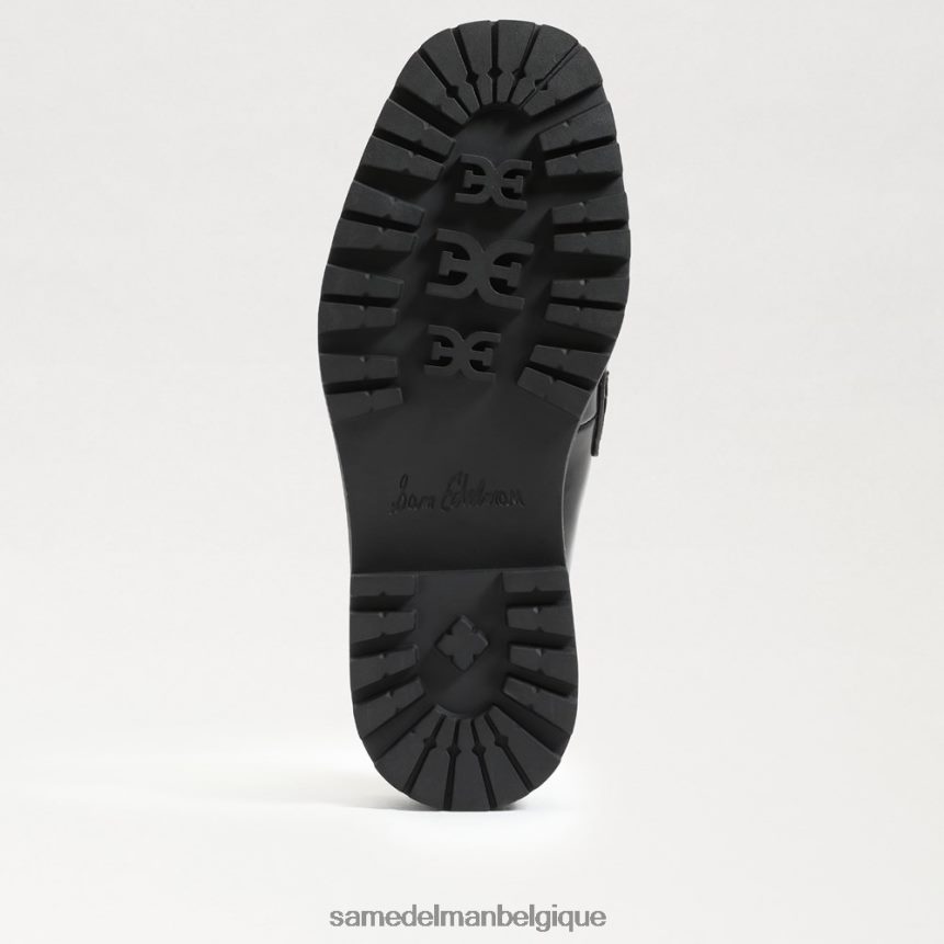 mule à semelle crantée Lennon Sam Edelman femmes Cuir noir JZ0XZ0465 chaussure