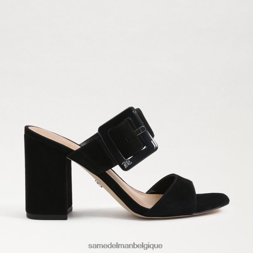 mule à talon dalton Sam Edelman femmes Suède noir JZ0XZ0565 chaussure