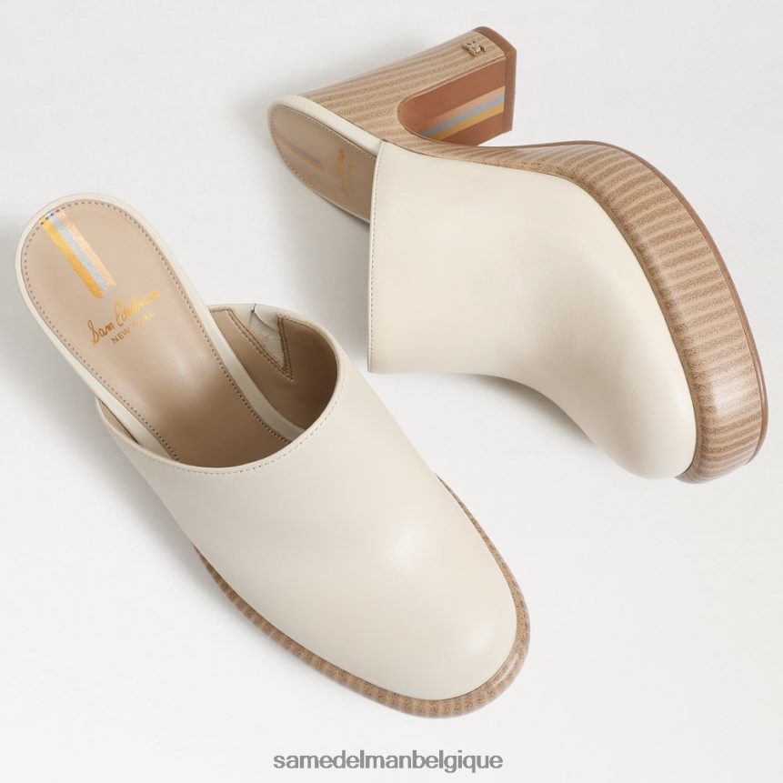mule à talon shiloh Sam Edelman femmes ivoire moderne JZ0XZ0715 chaussure