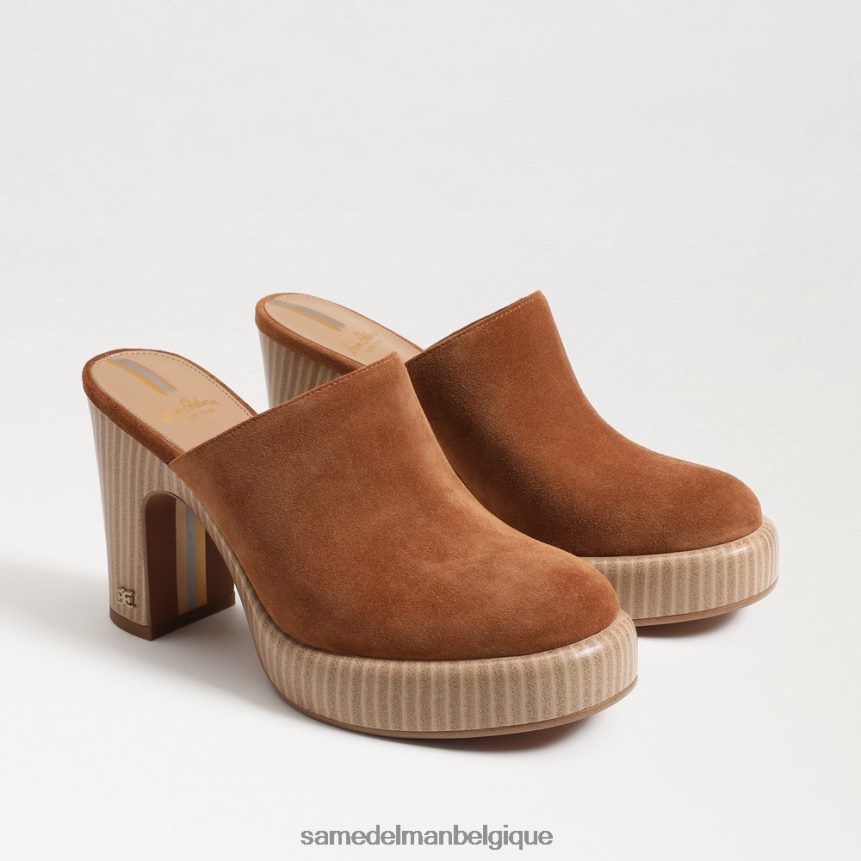 mule à talon shiloh Sam Edelman femmes marron frontière JZ0XZ0717 chaussure