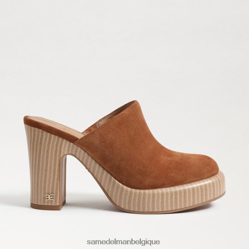 mule à talon shiloh Sam Edelman femmes marron frontière JZ0XZ0717 chaussure