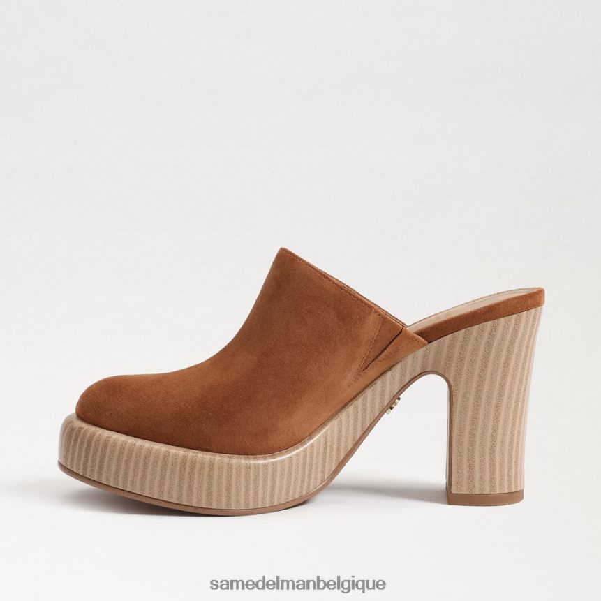 mule à talon shiloh Sam Edelman femmes marron frontière JZ0XZ0717 chaussure