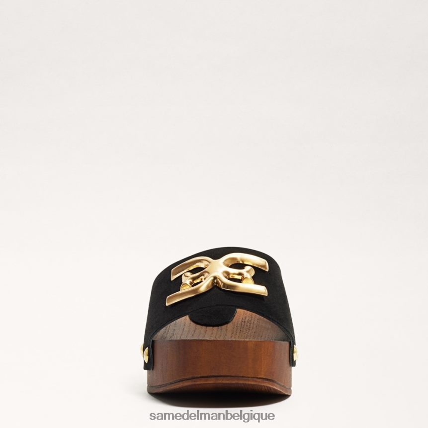 sandale mule francina Sam Edelman femmes Suède noir JZ0XZ0520 chaussure