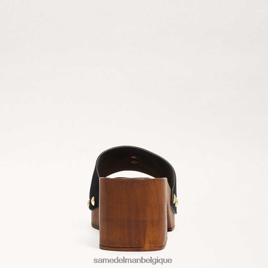 sandale mule francina Sam Edelman femmes Suède noir JZ0XZ0520 chaussure