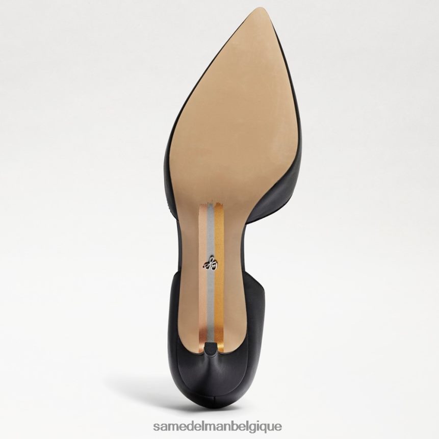 Jaina à bout pointu et petit talon Sam Edelman femmes Cuir noir JZ0XZ0550 chaussure