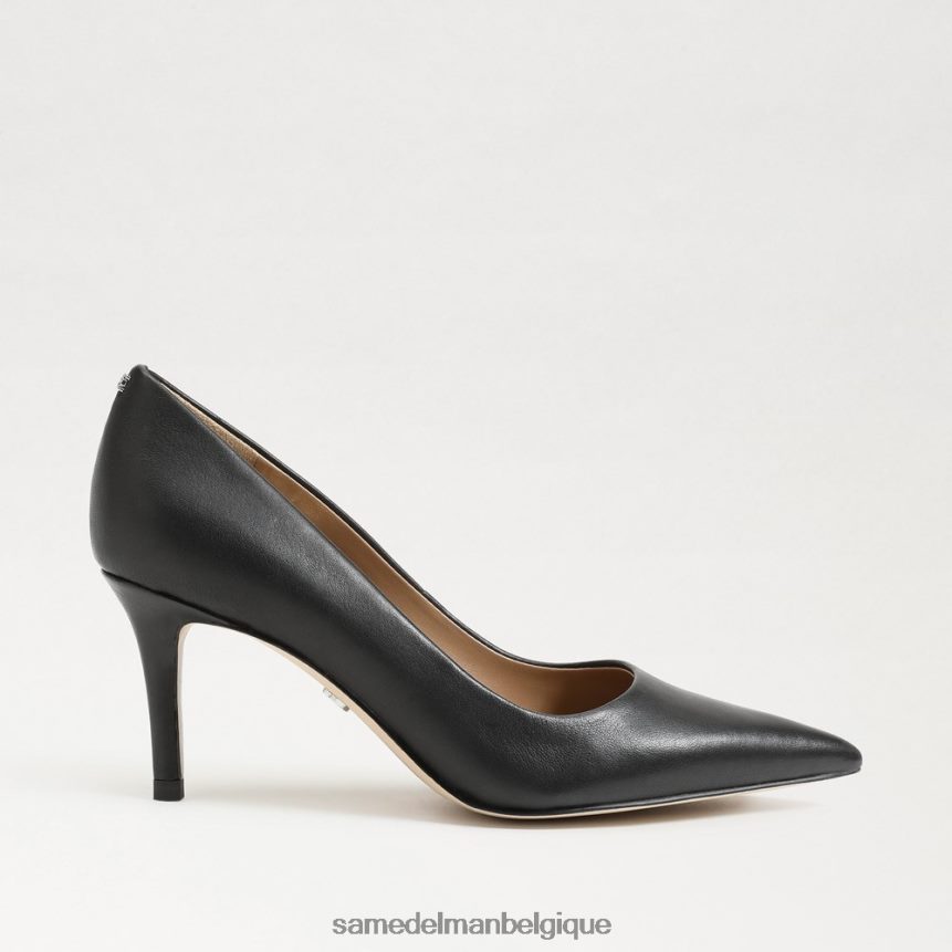 escarpin à talon chaton Vienna Sam Edelman femmes Cuir noir JZ0XZ0209 chaussure