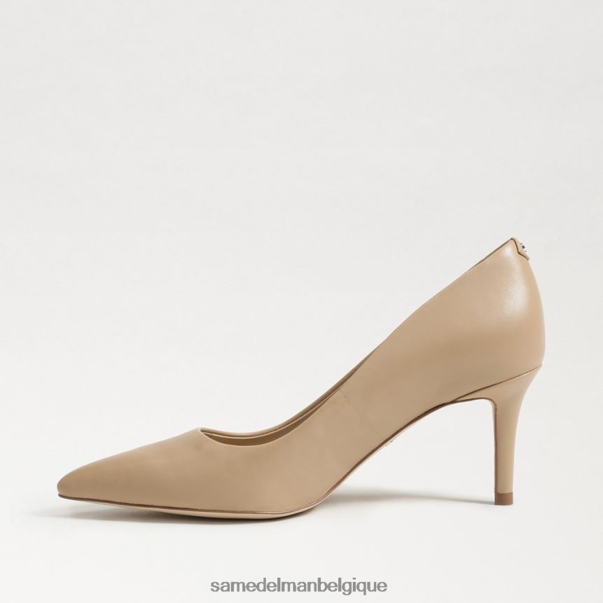 escarpin à talon chaton Vienna Sam Edelman femmes cuir beige souple JZ0XZ0208 chaussure