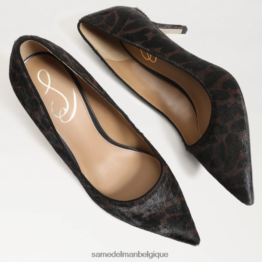 escarpin à talon chaton Vienna Sam Edelman femmes cuir multi marron JZ0XZ0207 chaussure