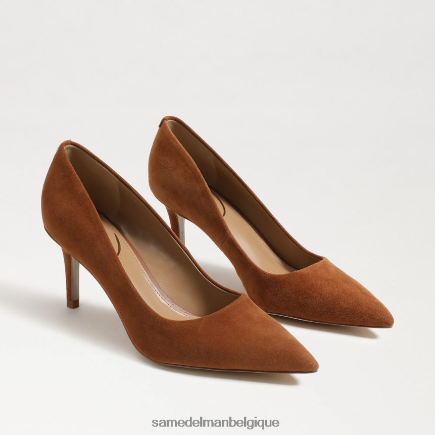 escarpin à talon chaton Vienna Sam Edelman femmes daim marron frontière JZ0XZ0210 chaussure