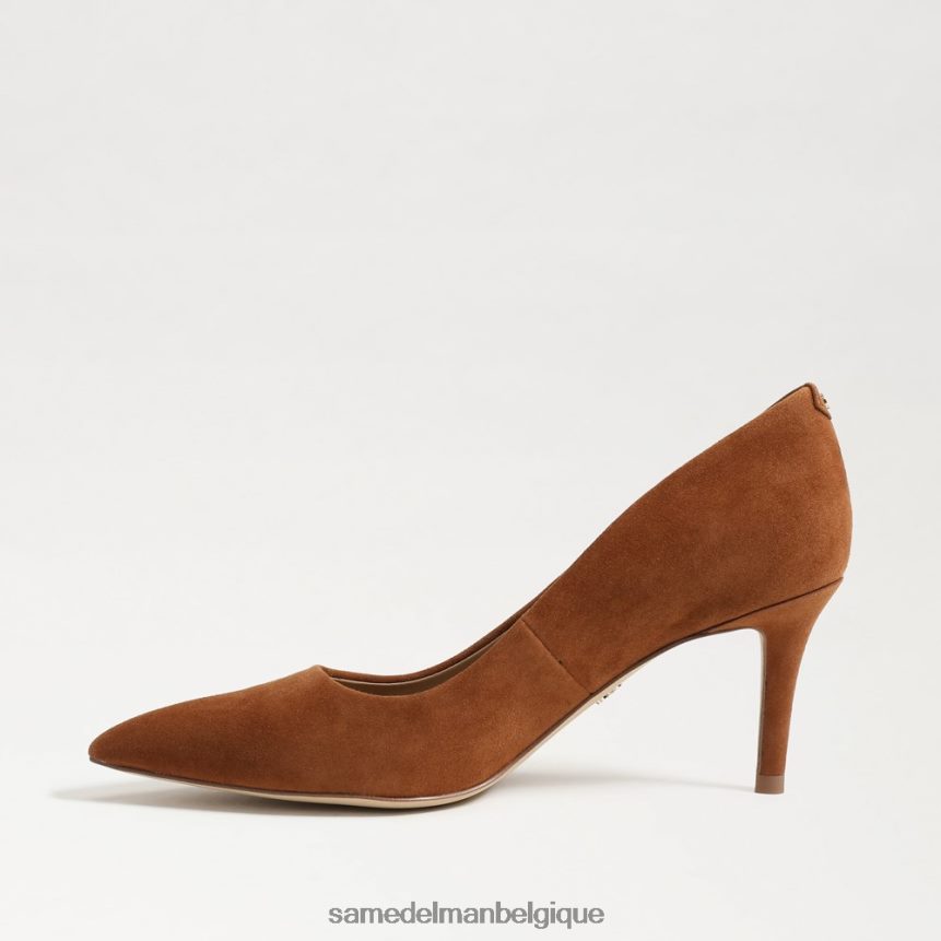 escarpin à talon chaton Vienna Sam Edelman femmes daim marron frontière JZ0XZ0210 chaussure