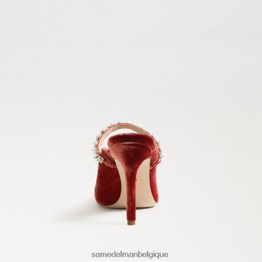 pompe mule hyland Sam Edelman femmes velours orange canyon JZ0XZ0527 chaussure