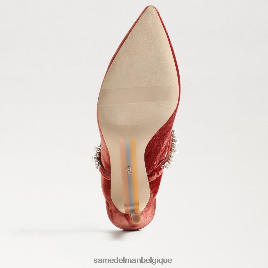 pompe mule hyland Sam Edelman femmes velours orange canyon JZ0XZ0527 chaussure