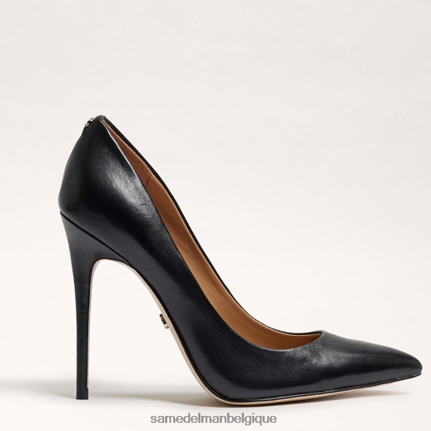 talon à bout pointu danna Sam Edelman femmes Cuir noir JZ0XZ0409 chaussure