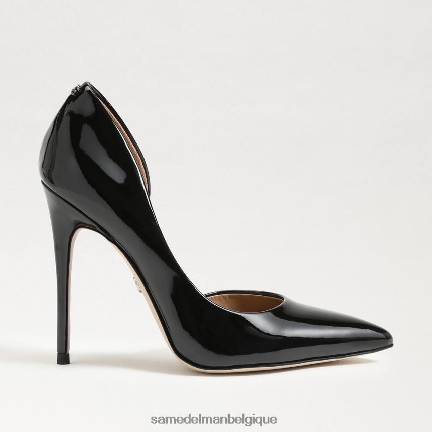 talon delores à bout pointu Sam Edelman femmes vernis noir JZ0XZ0779 chaussure