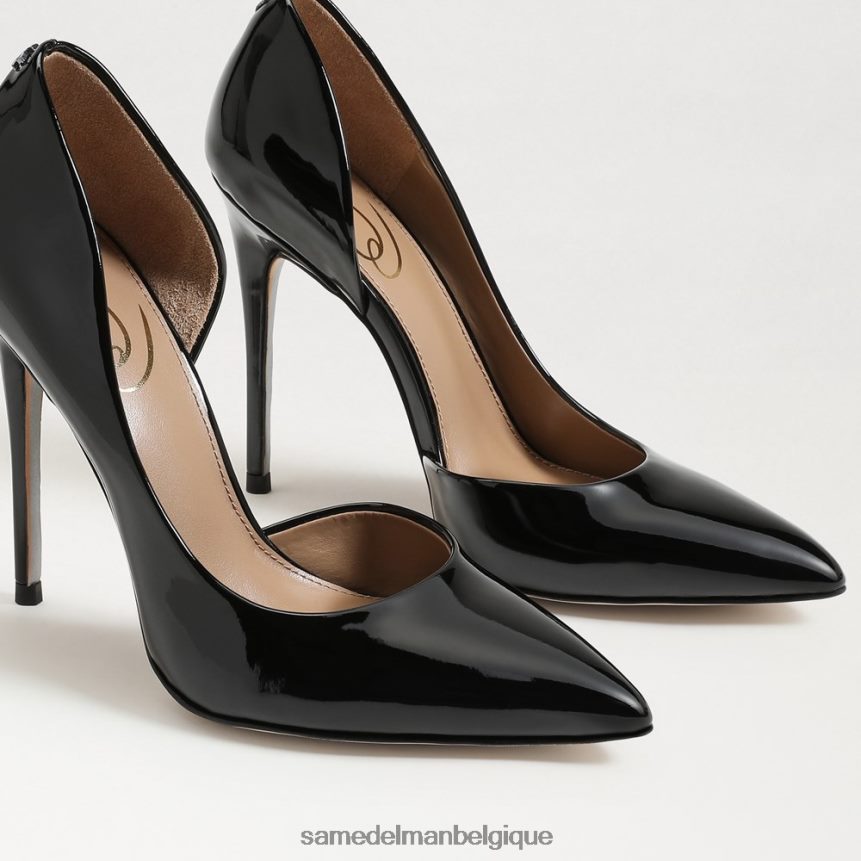 talon delores à bout pointu Sam Edelman femmes vernis noir JZ0XZ0779 chaussure
