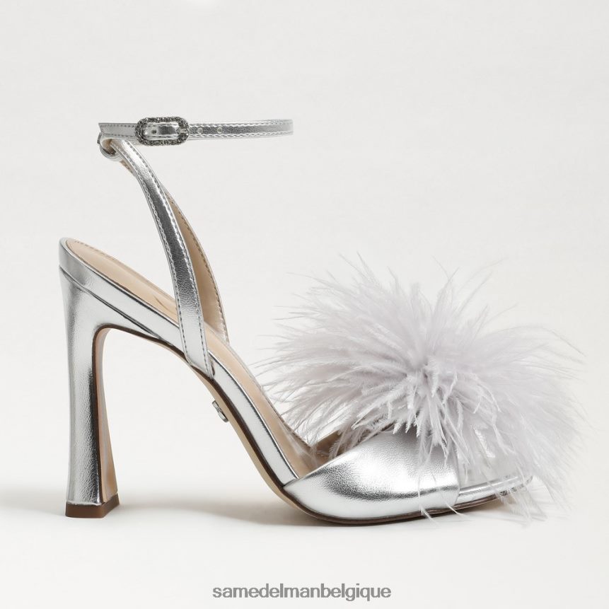 talon en plumes de Léon Sam Edelman femmes argent JZ0XZ0850 chaussure