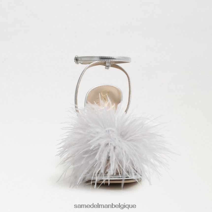 talon en plumes de Léon Sam Edelman femmes argent JZ0XZ0850 chaussure